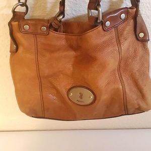 Classic Fossil Leather Bag